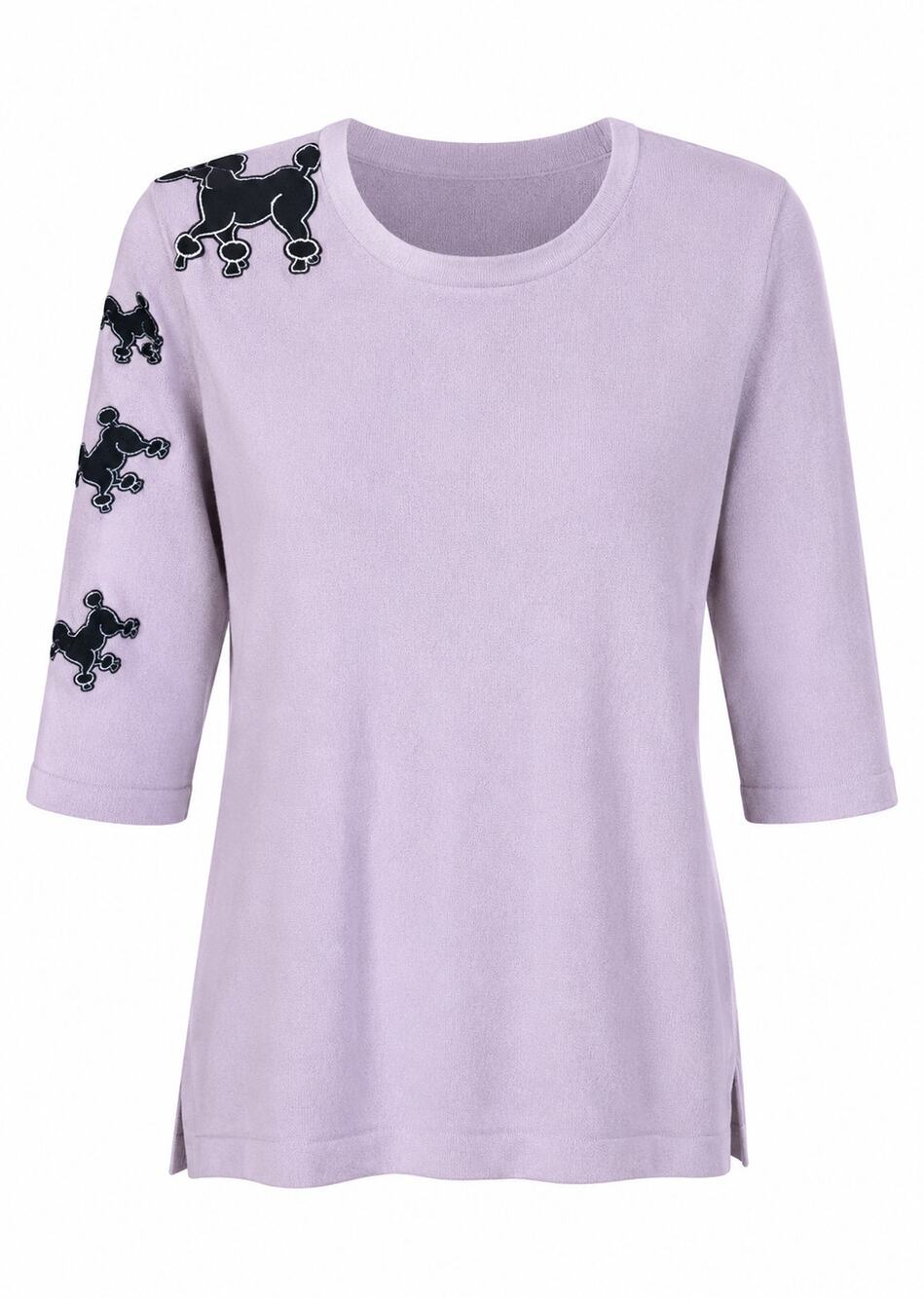 Cynthia Taylor Lavender/Pastel Purple Poodle Sweater